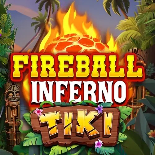 Fireball Inferno Tiki slot visual from NetEnt available on pelikioskicasinos.fi